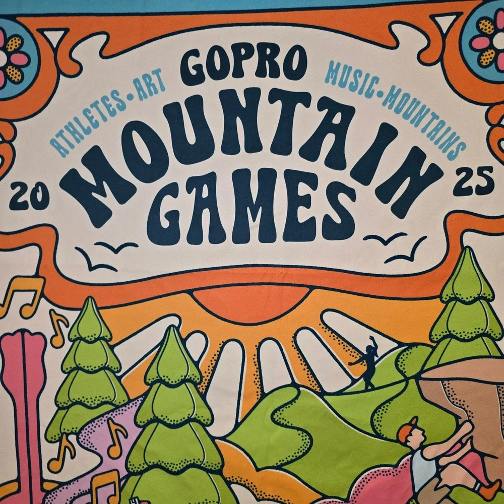 GoPro Mountain Games 2025 Towel OS Unisex Blue Nature Valley Coretec Performance